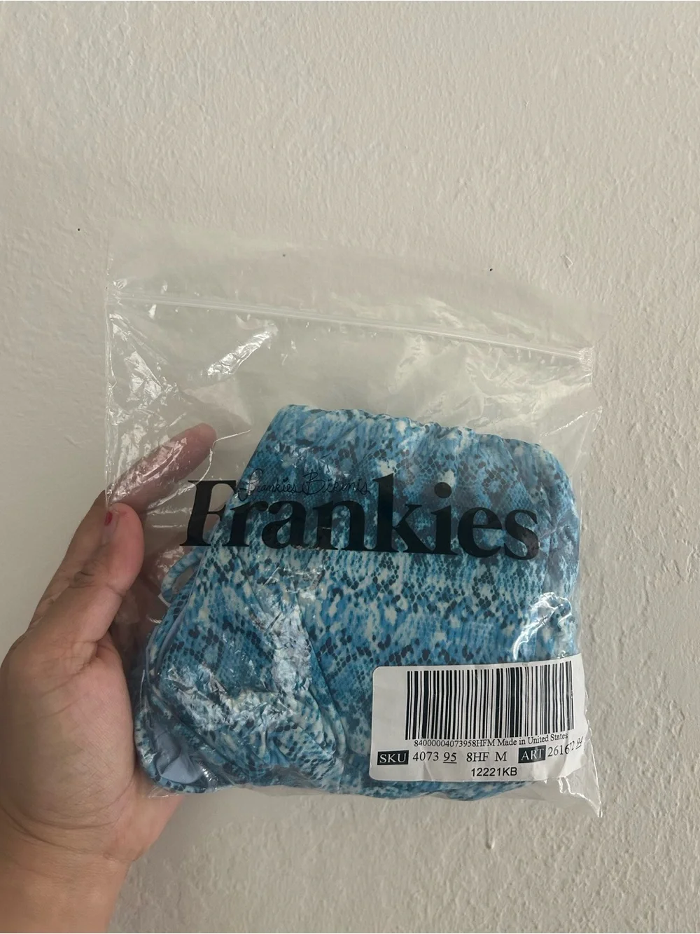NWT Frankie's Bikinis Emma One Piece Swimsuit In Mamba - 27697 Size Large